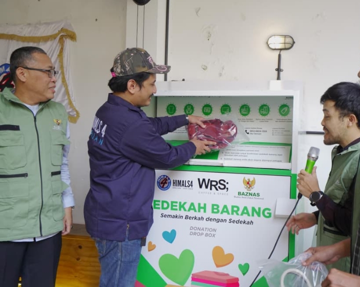 BAZNAS RI Launches “Goods Donation Service” in Collaboration with Waris Coffee and HIMALS4 to Encourage Urban Charity Culture