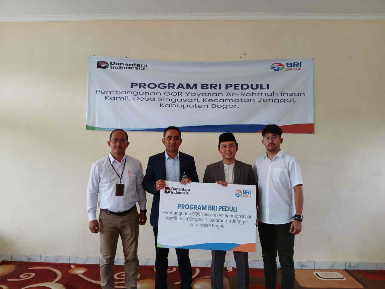 BRI KC Cibubur Presents New Sports Hall for Student Activities at Ar-Rohman Insan Kamil Foundation