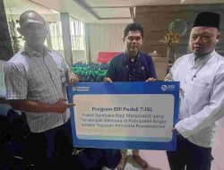 BRI KC Cibubur Stands with Disaster Victims, Distributes 1,000 Food Packages in Bogor