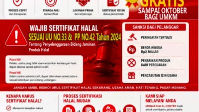 NOTE!! Monas Halal Center and KKP Jaya Blok M Successfully Hold Free Halal Certification Program for MSMEs at Blok M Square