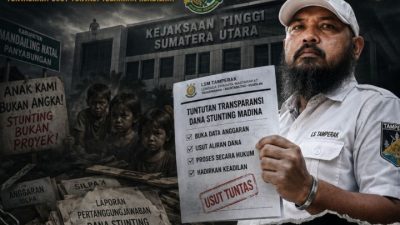 The Public Is Waiting! Tamperak Calls on North Sumatra High Prosecutor’s Office to Disclose Status of Alleged Corruption in Mandailing Natal Stunting Funds; Tamperak: This Case Must Not Be “Buried” The Public Is Waiting! Tamperak Calls on North Sumatra High Prosecutor’s Office to Disclose Status of Alleged Corruption in Mandailing Natal Stunting Funds; Tamperak: This Case Must Not Be “Buried”