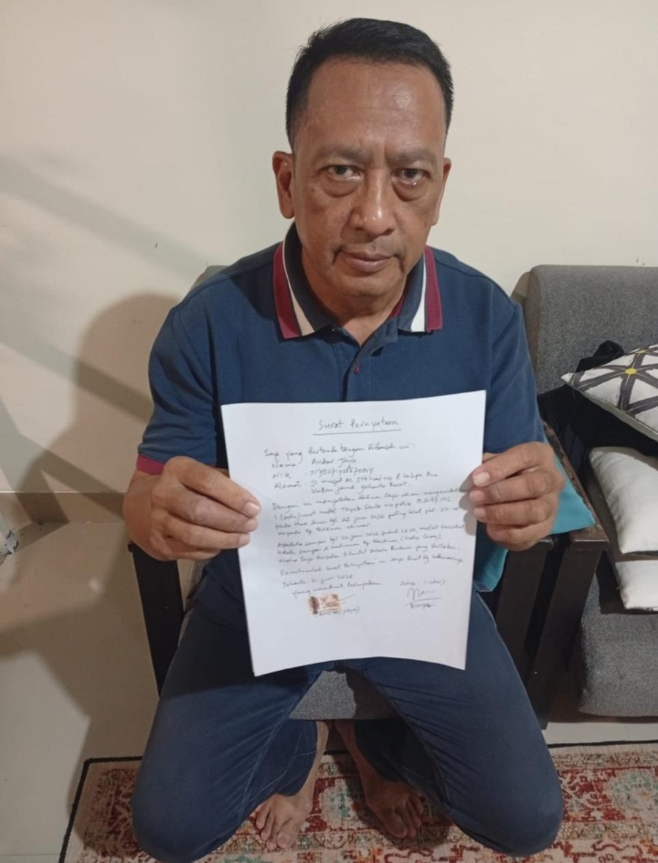 ANDAR JAYA REPORTED TO JAKARTA SELATAN METRO POLICE OVER ALLEGED EMBEZZLEMENT OF TWO VEHICLES, MOTORCYCLE AND FUNDS
