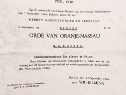 S.A.S. Ponto: From Royal Dutch Honours to Official Envoy of the Republic – Testimony of a Son of the Nation’s Service to Agriculture and Science